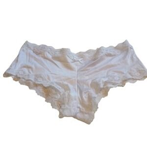 Maidenform White‎ Lace Trimmed Panties Womens Intimates Sleepwear Medium